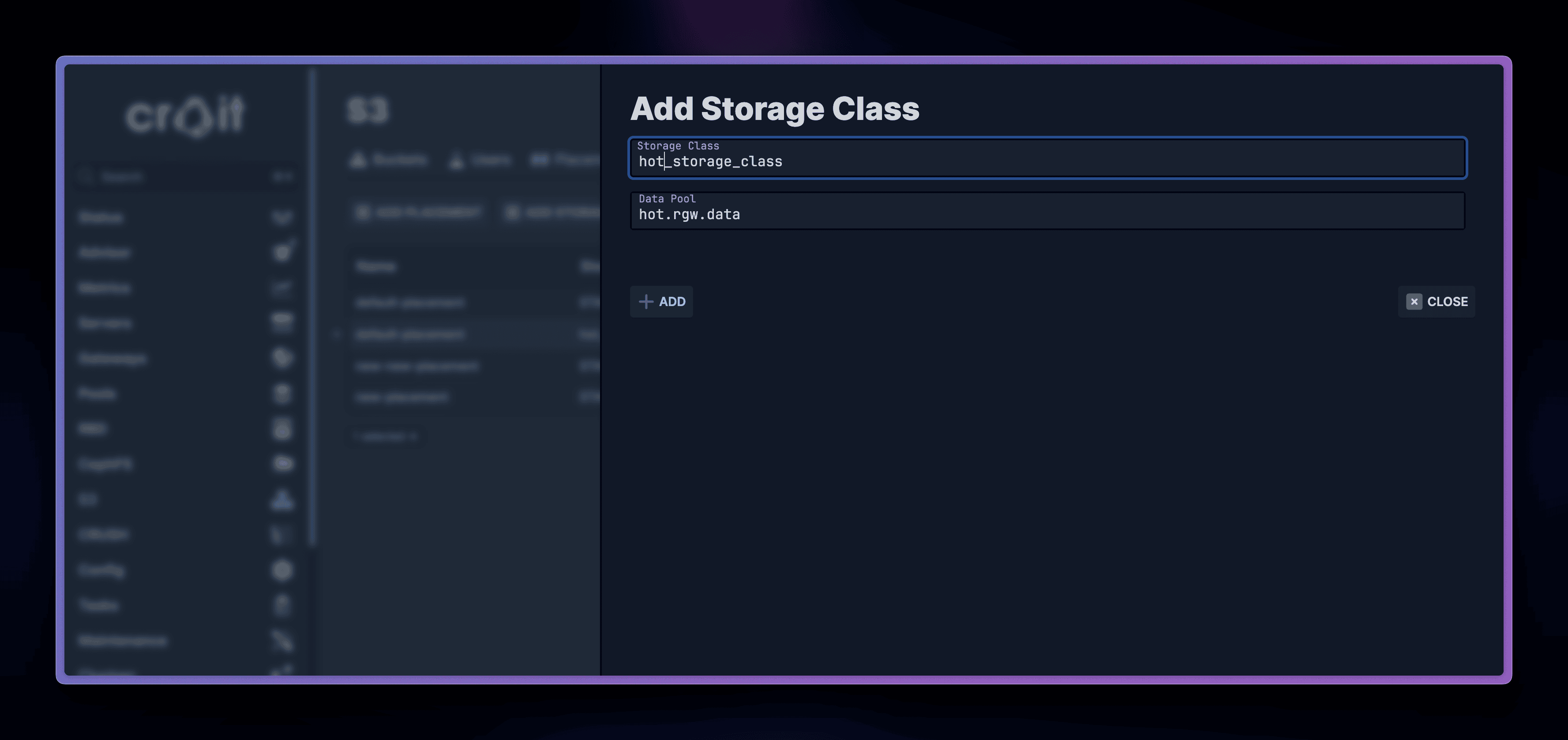 Storage Classes in Ceph S3